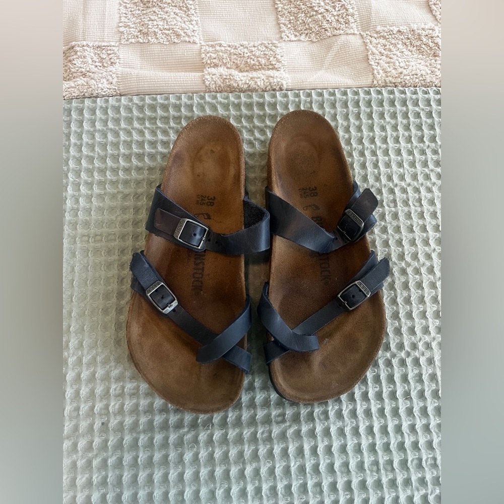 Birkenstock Black Cross-Strap Sandals